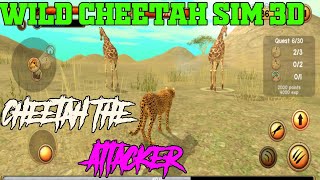 Cheetah Shows His Extraordinary Hunting Skills In Wild Cheetah Sim 3D Android Game screenshot 4