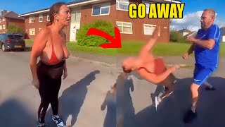 Woman Messes With The Wrong Man &amp; Get Instantly KNOCKED OUT