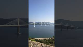 This is Peljesac Bridge, leads directly to Dubrovnik🇭🇷