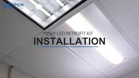 Espen Tech LED 2x4 Retrofit Kit Installation Video