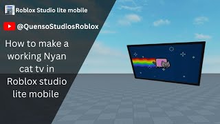 How to make a working nyan cat tv in Roblox studio lite mobile #roblox #studiolite #robloxstudio screenshot 5