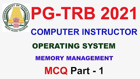TRB  Computer Instructor Operating System 💥MEMORY MANAGEMENT💥   | VIBRANT ONLINE ACADEMY