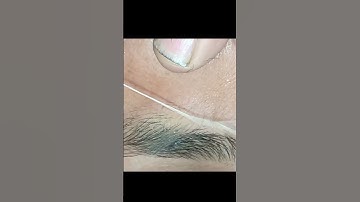 Shapeless eyebrow😱Eyebrow threading for beginners - thick ti thin eyebroww threading - Esha beauty