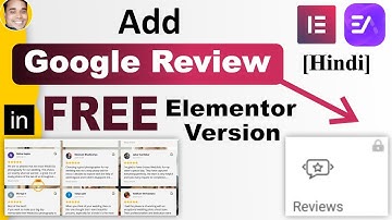 How to add business google review in free elemenotr version | Use review widget in free elementor