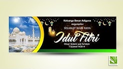 Cara membuat banner idul fitri di coreldraw x7 - Durasi: 17.39. 