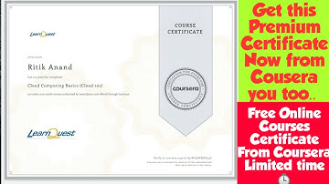 Cloud Computing Basics Course | Coursera Courses Free Certificates | All module quiz answers solved|