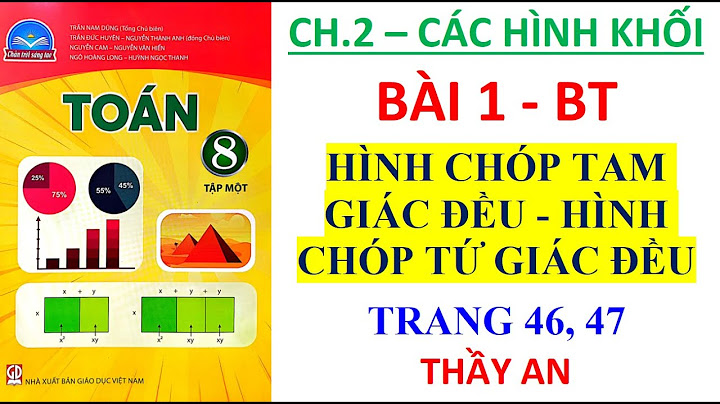 Bài tập về hình chóp đều lớp 8 năm 2024