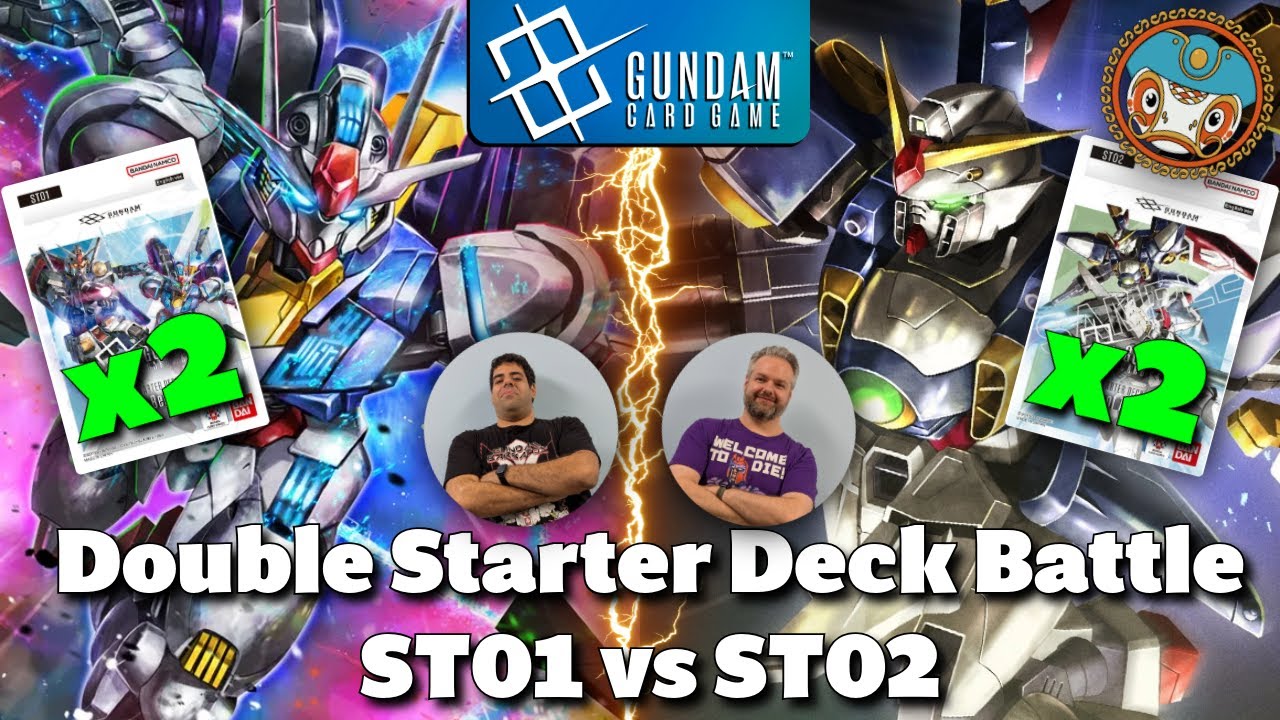STARTER DECK SHOWDOWN - ST01 vs ST02 (Built with Double Starters!) | Gundam Card Game