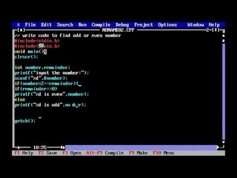 39. c programing language // find odd or even number