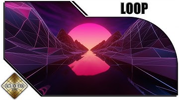 Free VJ Loop Background Video | Synthwave Outrun Grid #0971