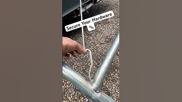 Chain Link Gate Hardware Tip 🔩 #nutsandbolts #hardware #welding