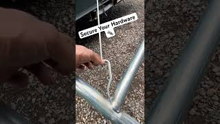 Chain Link Gate Hardware Tip 🔩 #Nutsandbolts #Hardware #Welding