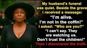 At my husband’s funeral I got a message: “I am still alive, trust no one!”