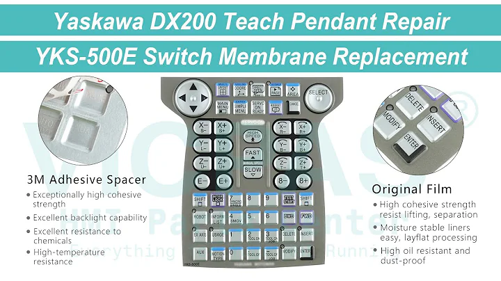 YKS-500E Yaskawa DX200 Teach Pendant Membrane Switch Replacement Repair