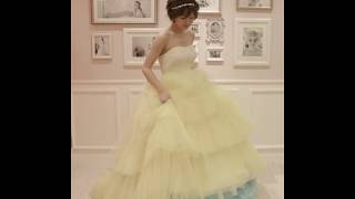ホテル日航立川東京の結婚式で着れる♡人気カラードレス・カラーパニエを試着してみた！ [ Dress 2 ]