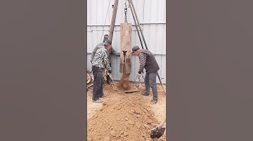 Soil extraction process for deep well