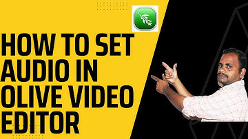 How to Set Audio In Olive Video Editor