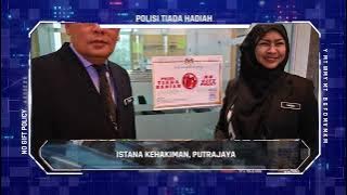 Montaj Pelancaran Pelan Anti-Rasuah Organisasi PKPMP dan Polisi Tiada Hadiah (No Gift Policy)
