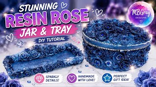 STUNNING Into Resin Rose Jar & Tray DIY 🌹✨ Luxury Resin Art Tutorial