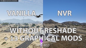GTA 5 Natural Vision Remastered With Mods vs Vanilla 4K SplitScreen Graphical Comparison