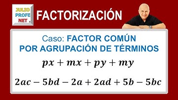 Factorización | Caso 2: factor común por agrupación de términos #julioprofe