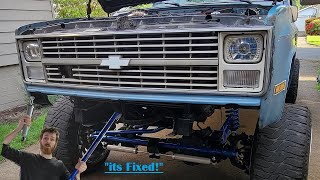 Making Your Lifted Squarebody Handle Better, Steering Upgrades for Blue!