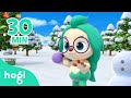 [🎄XMAS] Learn Colors with Snowball Fight and more! | Christmas songs for kids | Play with Hogi