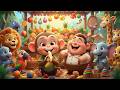 Monkey Stole the Bananas Jungle Show | Funny Monkey Banana Song + Jungle Adventure Kids Songs