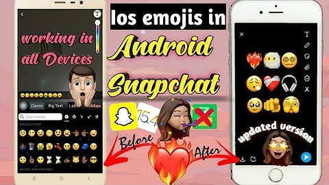 How To Get iOS Emojis On Android Snapchat *updated* iPhone Snapchat on Android without zfont