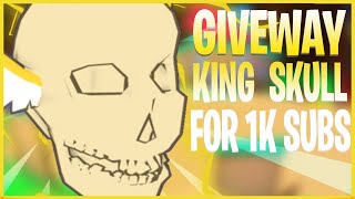 BGS |💀*King Skull*🥵GIVEAWAY🤩(How to enter) | bubble gum simulator