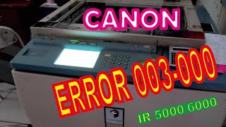 cara mereset error 003 000 ir 5000/6000