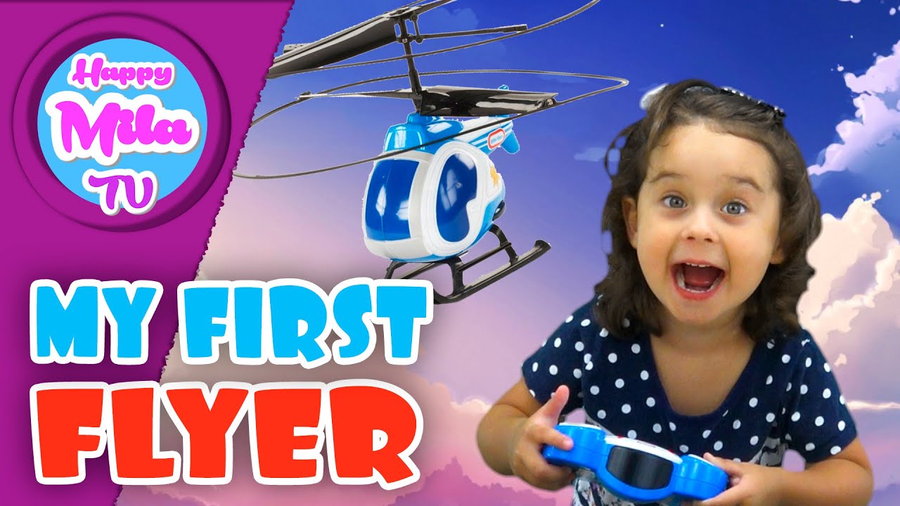My First Flyer Helicopter by Little Tikes RC Flyerz HappyMilaTV 239