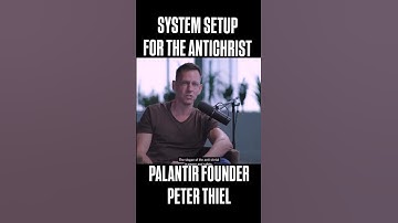PETER THIEL Admits TO BEING ANTICHRIST & BUILDING AI BEAST System From THE BIBLE #shorts #antichrist
