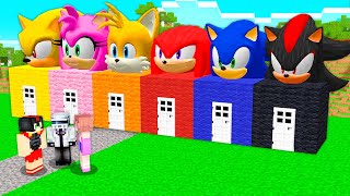 ¡Encontramos LAS CASAS de SONIC en MINECRAFT! 😱 ¿QUE OCULTARAN? 🤔