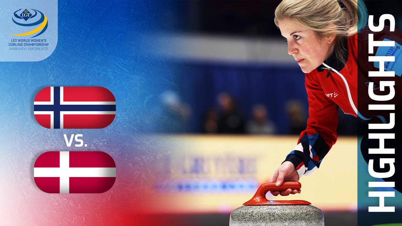 NORWAY v DENMARK - Round-robin game Highlights - LGT World Womens Curling Championship 2023