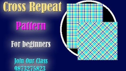 CROSS REPEAT PATTERN IN PHOTOSHOP // Cross रीपीट केसे Set करे | Cross Repeat Setting /