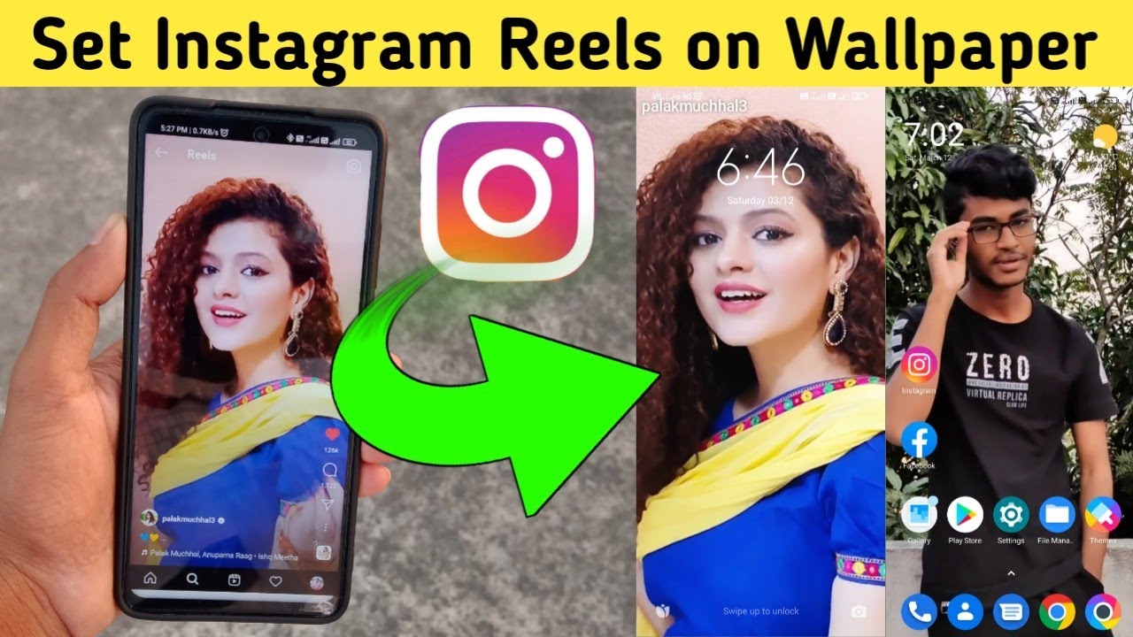 How to Set Instagram Reels on Wallpaper | Instagram Reels Video ...