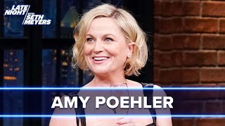 Amy Poehler Tries to Get Seth to Cry on Late Night's 10th Anniversary Amy Poehler Tries to Get Seth to Cry on Late Night's 10th Anniversary