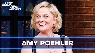 Amy Poehler Tries to Get Seth to Cry on Late Night's 10th Anniversary