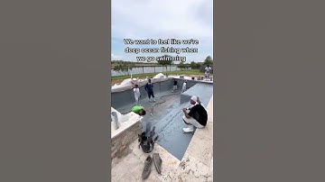 Choosing the right pool plaster color Pt6 #pool #swimmingpool #construction #water