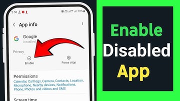 Disable app ko enable kaise kare | How to Enable Disabled Apps