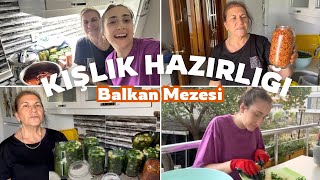 Annemle Kışlık Turşu Ve Balkan Mezesi Hazırladık Kışa Hazırlık Vlog