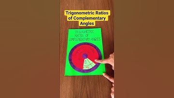 Trigonometric ratios of complementary angles