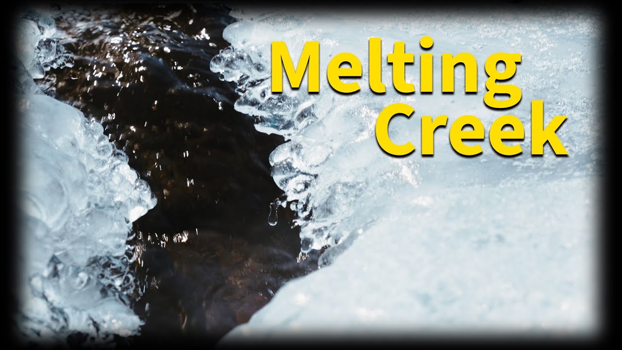 The spring melting creates incredible ice sculptures!