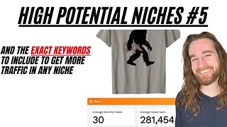 Merch By Amazon Niche Research 🚀 High Potential Niches Episode #5