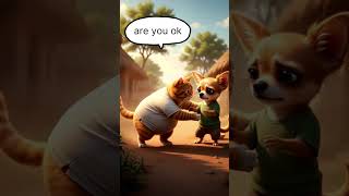 cat help the dog #animation #cat animation
