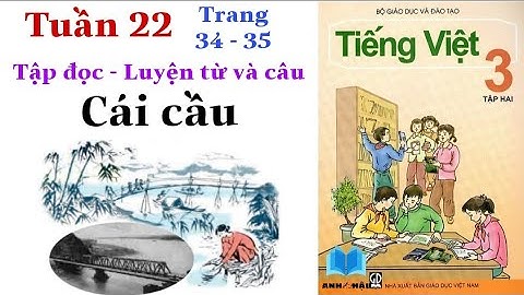 Tiếng Việt Lớp 3 | Tuần 22 | CÁI CẦU | Tập đọc - Luyện từ và câu | Tập 2 | Trang 34 - 35