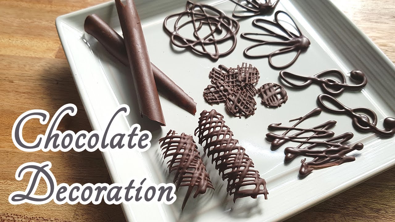 Chocolate decoration ideas for homemade cakes - YouTube