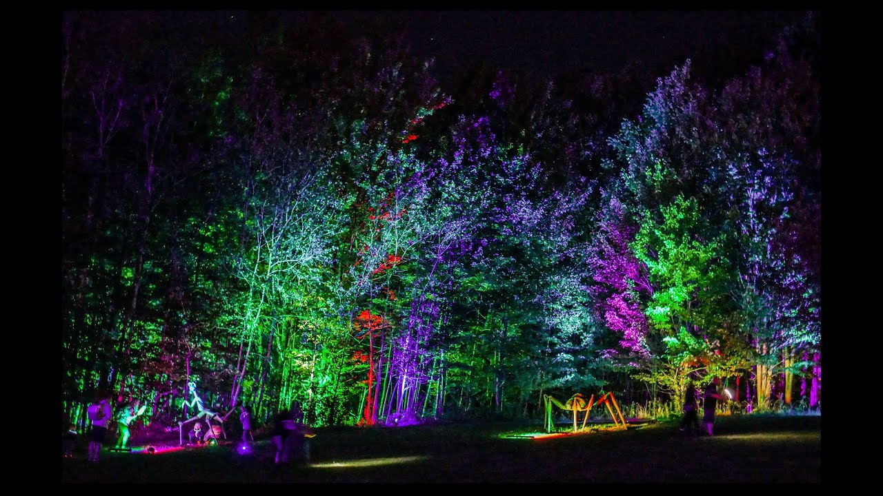 2021 Night Lights at Griffis Sculpture Park YouTube