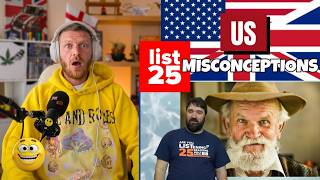 Famous British Guy Reacts To 25 COMMON MISCONCEPTIONS ABOUT THE USA Net Worth